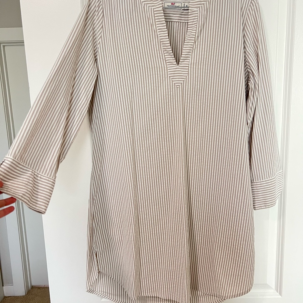 Vineyard Vines Performance Seersucker Swim Cover-Up Dress